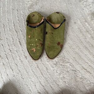 Green suede and Copper Georgina Goodman Women's slides